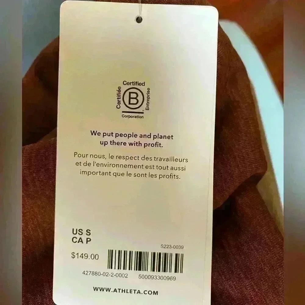 Athleta Half-Zip Sweater, Brown, Small - Picture 3 of 3